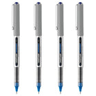 uni-ball Vision Rollerball Pens – 0.7mm – Blue – 4 Pack  -Barrel Color and Construction: Gray