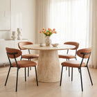 Zuo Rorun Dining Chair - Brown - Set of 4-Dimensions: 23.2" L x 20.1" W x 30.1" H