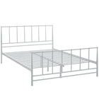Modway Estate King Bed - White-Nostalgic Cottage Platform Bed