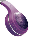 Limited Too Glitterbomb Wireless Bluetooth Headphone - Purple-Bluetooth enabled