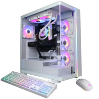 CyberPowerPC Gamer Supreme Gaming PC - AMD Ryzen 7 8700F - AMD Radeon RX 9060 XT - 32 GB RAM - 2 TB SSD - Windows 11 Home - White-Powerful Processor: Features an AMD Ryzen 7 8700F processor, providing monstrous processing power for demanding applications and games.