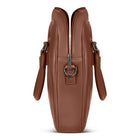 Champs Onyx Leather Slim Briefcase - Brown-2 inner pen holders