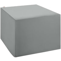 Modway Immerse Convene / Sojourn / Summon Ottoman and Side Table Outdoor Patio Furniture Cover - Grey-Outdoor Ottoman/Side Table Furniture Cover