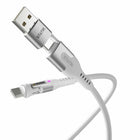Statik PowerPivot Pro Nylon Braided Charge/Sync Cable USB-C to USB-C 10ft White-Fray-Proof Design. The reinforced military-grade nylon braided cable provides enhanced durability – so you can love your cable even longer. The longer rubber cable transition helps prevent fraying at the ends of your cable