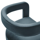 Modway Winslow Performance Velvet Barrel Accent Chair - Cadet Blue-9