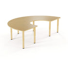 Mitybilt Environ C-Shape Table - 60" L x 36" D-Chewing gum resistant table backing