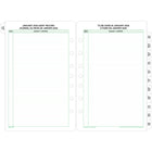 Day-Timer 2026 Dated Refill 2-Pages/Month Desk - 8-1/2" H x 5-1/2" W - Bilingual-View your whole month at once on a two-page spread, with a quick-reference to-do list on the right