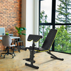 Soozier Adjustable Multi-Functional Weight Bench-Multifunctional: Can perform hyper-extension, side bend,sit ups, reverse crunch,Dumbbell row, Dumbbell press and more