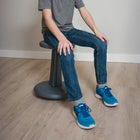 FDMT Kore Wobble Stool - 18.75" H - Black-Increase Secondary Focus: Continuous movement while sitting relaxes the right side of the brain, leading to better focus.