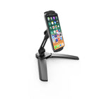 Kanto Universal Phone & Tablet Stand - Single Arm - Black-Includes 2 brackets for wall or under shelf attachment