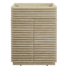 Modway Render 24" Faux Travertine Bathroom Vanity Cabinet - Travertine-Slatted Soft-Close Doors