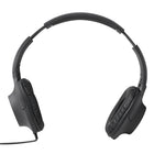 Basic Tech Wired Over The Ear Foldable Headphones - Charcoal-Deep bass