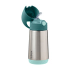 b.box - Insulated Drink Bottle - 350ml - Emerald Forest-Double-wall insulation keeps drinks hot or cold for hours.