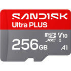 Sandisk 256GB Ultra PLUS MicroSD UHS-I Card-Application Performance Class A1 for loading and running mobile apps