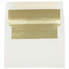 JAM Paper A7 Foil Lined Invitation Envelopes - 5.25 x 7.25 - Ecru with Gold Foil - 25 Pack-These envelopes are perfect to use for sending invitations, greeting cards, RSVP's, thank you cards, gifts for birthdays, graduations, holidays and more