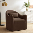 Modway Bardot Slipcovered Linen Blend Accent Chair - Cocoa-Premium Linen Blend Upholstery
