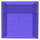 JAM Paper Square Translucent Vellum Invitation Envelopes - 6" x 6" - Primary Blue - 25 Pack (PACV517)-Color: Primary Blue
