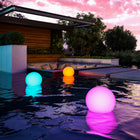 Seville Classics GloGlobe 11.8" Solar Floatable LED Light-Rechargeable with USB-C charging
