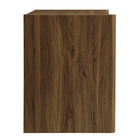 Modway Emric Wave Nightstand - Walnut-Floor-Protecting Foot Glides