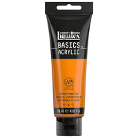Liquitex Basics Acrylic Paint 1046720, Cadmium Orange Hue, 118 mL Tube-Formulated with fine art pigments artist can depend on.