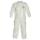 Dupont Personal Protection Coverall Tychem Sl Collar, Zip, Elastic Wht 3X, 3 Pack (SL125B-3XL)-Colour: White/White