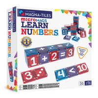 MAGNA-TILES microMAGS Learn Numbers 56-Piece Magnetic Construction Set-What’s Included: 56 microMAGS with printed numbers (0-10), dot representations for counting, and mathematical symbols
