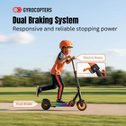 Gyrocopters Flash KidZ Electric Scooter for Kids - Speed 19 kmph - Range 11 km - LED Lights - Orange-Forget the hassle of heavy equipment and flat tires. Our "One-Click" folding mechanism allows parents to collapse the scooter in seconds for easy transport in the trunk or storage in the closet