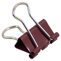 JAM Paper Colourful Binder Clips - Extra Small - 3/5" (15 mm) - Burgundy - 30 Pack-Colour: Burgundy