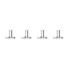 Apple Mac Pro Feet Kit-The Apple Mac Pro Feet Kit is designed for users who have purchased a Mac Pro with wheels already installed, but wants to replace them. A 1 by 4IN to 4 mm hex bit is included for installation, but additional tools are required.