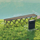 Outsunny Portable 6-Seater Folding Team Sports Sideline Bench-Lightweight, foldable design includes carrying bag for easy transport