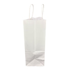 Staples White Shoppers - Lindsey - 10" x 5" x 13" - 250 Pack-Bleached white paper shoppers with twisted paper handles