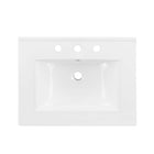 Modway Laguna 24" Bathroom Vanity - Grey/White-8" Centerset Faucet Holes