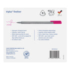 Staedtler Triplus Fineliner Pens - 0.3mm - Assorted Colours - 42 Pack-Grey