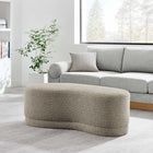 Modway Nimbus 48" Upholstered Ottoman Bench - Oat-Non-Marking Floor Glides