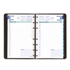 Blueline 2027 MiracleBind Appointment Book Daily Planner with Twin-Wire Binding - 8" x 5" - Black - Bilingual-Twin-wire binding with lizard-like soft cover