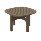 Modway Saratoga Square Outdoor Patio Teak Wood Side Table - Weathered Grey-8