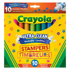 Crayola Ultra-Clean Washable Stamper Markers - 10 Count-Set of 10 stamper markers in bold Crayola colours