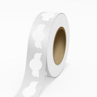 JAM Paper Standard Label Rolls - Anniversary Seal - 1 3/8 x 2 5/8 - White Matte - 125 Labels/Roll-Colour: White Matte | Make your mail stand out with colourful shipping address labels. These labels are suitable for handwriting