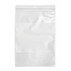 KL Rubber Resealable Polyethylene Bag With White Id Block & Hang Hole - 4 Mil - 9” x 12" - 1000 Pack-Offset lip design with durable zipper for easy opening and secure closure