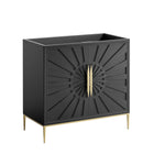 Modway Awaken 36" Bathroom Vanity Cabinet - Black-Modern Bathroom Vanity Cabinet