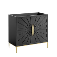 Modway Awaken 36" Bathroom Vanity Cabinet - Black-Modern Bathroom Vanity Cabinet