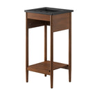 Modway Zaire 18" Bathroom Vanity - Walnut/Black-Wood Grain Veneer