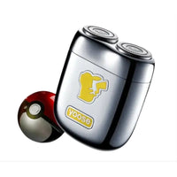 Yoose MINI Pokémon Limited Edition Rotary Portable Electric Shaver - Pikachu Yellow-Iconic Pokémon collaboration: Features a vibrant Pikachu-inspired design and premium zinc alloy body, making it a high-performance grooming tool and a unique collectible