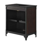 Modway Steamforge 30" Bathroom Vanity - Black-Metal, Wood Veneer, and MDF Construction