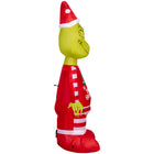 GEMMY Airblown Inflatable Christmas Grinch in Pajamas-Self-inflates in seconds