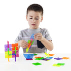 Guidecraft 96-Piece Interlox Squares Building Set-Explore symmetry versus asymmetry, discover colour combinations and strengthen design, structure and balance skills