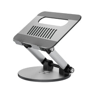 MyBat Adjustable Ergonomic Laptop/Tablet Stand - Supports Up to 17"-360° Swivel Base - Full rotation for optimal viewing angles