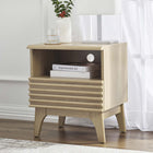 Modway Render Nightstand - Oak-Smooth Wood Grain Laminate