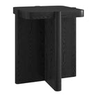 Hudson&Canal Laguna 20" Wide Square Side Table - Black Grain-A modern take on a retro look for your living room, den, and more