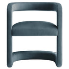 Modway Winslow Barrel Performance Velvet Dining Chair - Cadet Blue-9